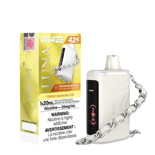 Kraze Luna 2% disposable vape detail