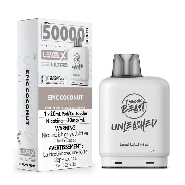 Level X Unleashed Boost G2 25,000 puff pod with 20mL capacity, triple-mode firing, and dual mesh coils; available for Same Day Calgary delivery.