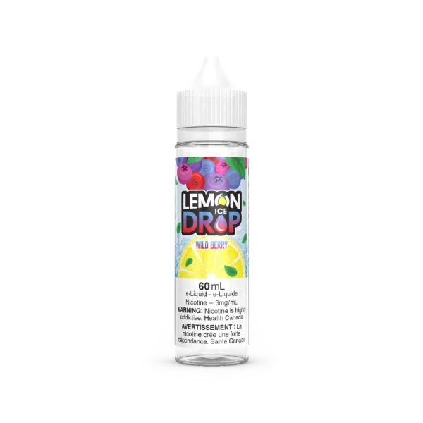 Lemon Drop 60ml Freebase vape juice angle view