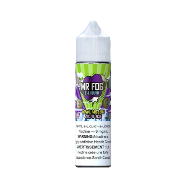 Mr Fog 60ml Freebase vape juice angle view