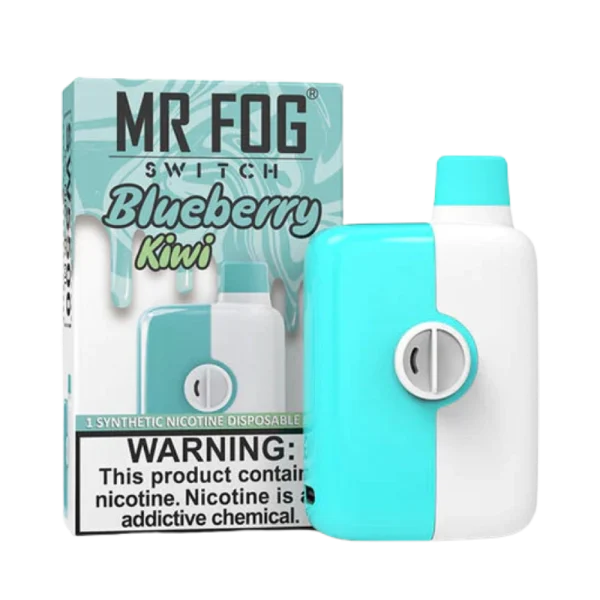 Mr. Fog Switch disposable vape with 5,500 puffs, 15mL e-liquid capacity, and adjustable airflow; available for same-day Calgary delivery.