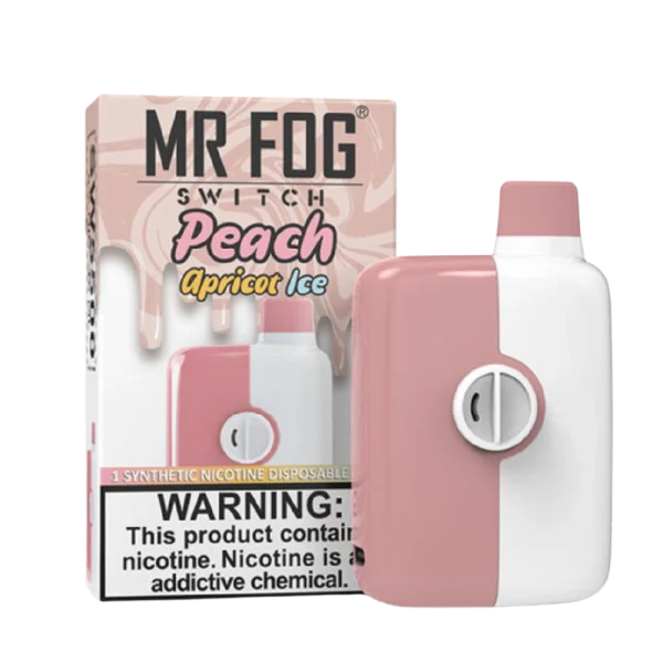 Mr. Fog Switch disposable vape with 5,500 puffs, 15mL e-liquid capacity, and adjustable airflow; available for same-day Calgary delivery.