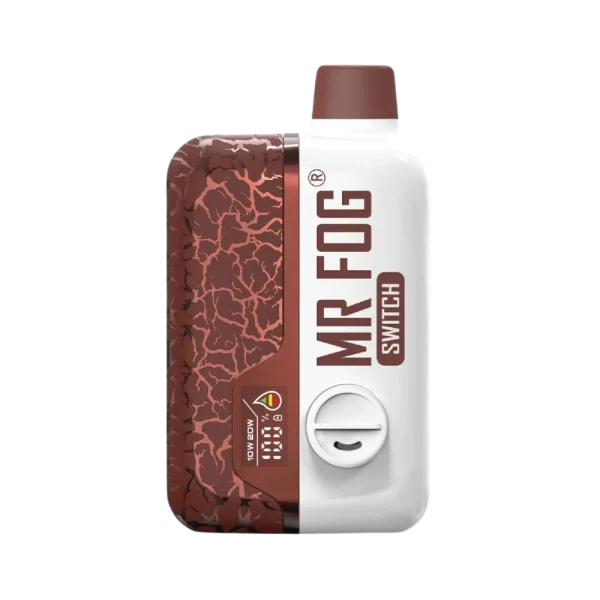 Mr. Fog Switch 15K disposable vape with smart screen, dual mesh coils, 20W Boost mode, and child-lock; available for Calgary delivery.