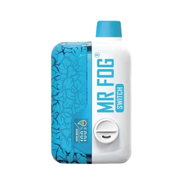 Mr. Fog Switch 15K disposable vape with smart screen, dual mesh coils, 20W Boost mode, and child-lock; available for Calgary delivery.