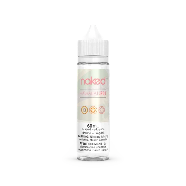 Naked 60ml Freebase vape juice packaging