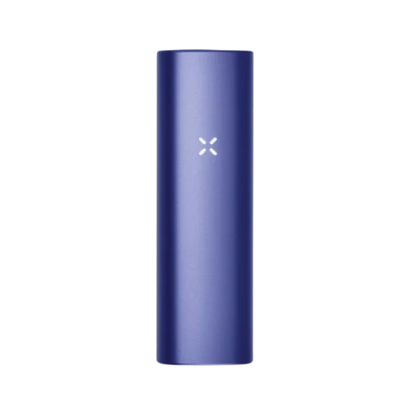 PAX Plus portable dual-use vaporizer shown in Elderberry, Onyx, Periwinkle, and Sage finishes; sleek handheld design for flower and concentrates.