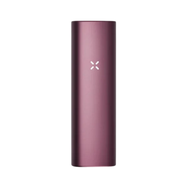 PAX Plus portable dual-use vaporizer shown in Elderberry, Onyx, Periwinkle, and Sage finishes; sleek handheld design for flower and concentrates.