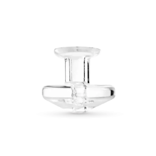 Puffco Peak Pro replacement carb cap made of hand-blown borosilicate glass; available for Calgary delivery.