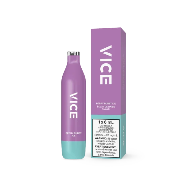 Vice 2500 2% disposable vape packaging
