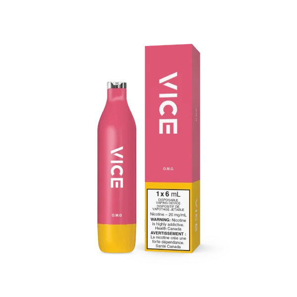 Vice 2500 2% disposable vape packaging