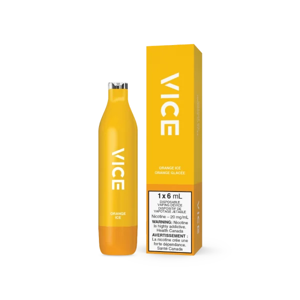 Vice 2500 2% disposable vape angle view