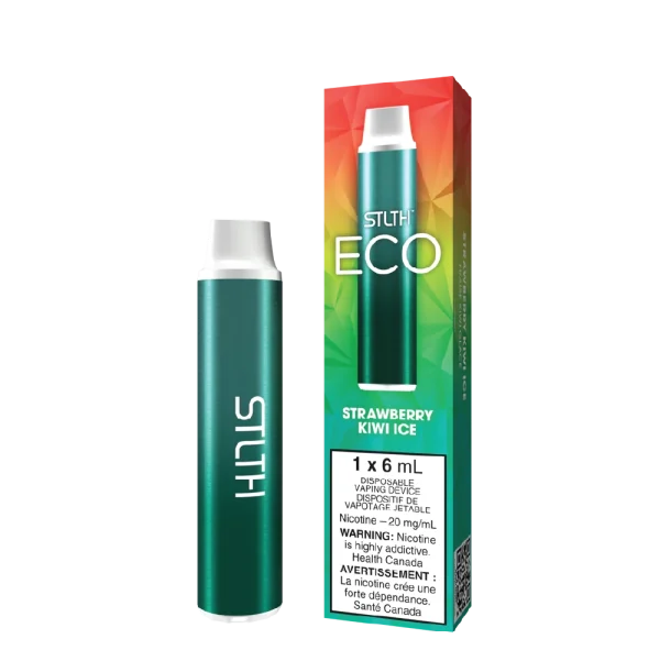 STLTH ECO disposable vape with 1000mAh non-rechargeable battery and 6mL e-liquid; available for Calgary delivery.