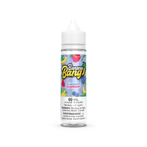 Banana Bang 60mL freebase e-liquid with a 70VG/30PG ratio and signature banana fruit blends; available for Calgary vape delivery.