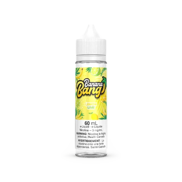 Banana Bang 60mL freebase e-liquid with a 70VG/30PG ratio and signature banana fruit blends; available for Calgary vape delivery.