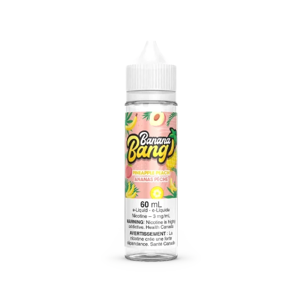 Banana Bang 60mL freebase e-liquid with a 70VG/30PG ratio and signature banana fruit blends; available for Calgary vape delivery.