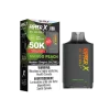 Ruf Puf Ripper X 50,000 puff pod with 20mL capacity, dual mesh coils, and adjustable airflow; compatible with Ripper X and Level X batteries.