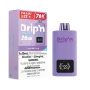 Drip’n 26mL disposable vape by Envi featuring a smart digital display, dual mesh coils, and 26mL capacity; available for Calgary delivery.