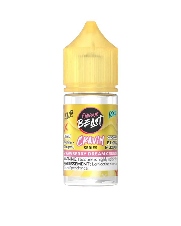 Flavour Beast 30mL salt nicotine e-liquid with 40VG/60PG ratio and intense flavors; available for Calgary delivery.