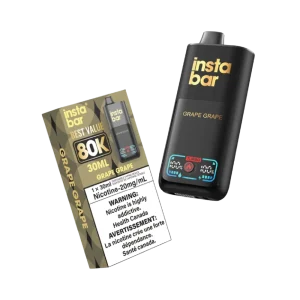 Insta Bar 80K Grape Grape vape with bold double grape flavour