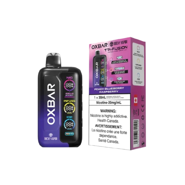 Oxbar Tri Fusion 2% disposable vape - Alt Vape Calgary