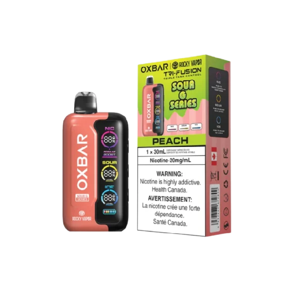 Oxbar Tri Fusion 2% disposable vape packaging