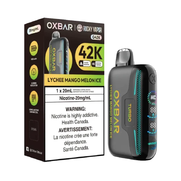 Oxbar G42K 2% disposable vape detail