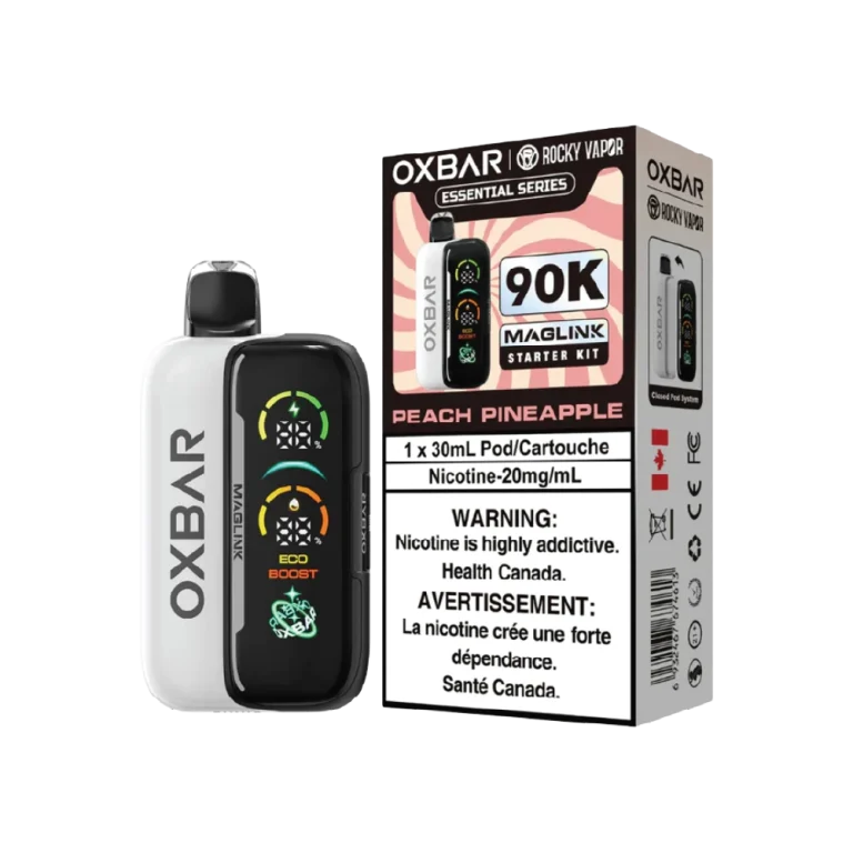 Oxbar Maglink 90K Mint disposable vape with refreshing mint flavour and 90,000-puff capacity.