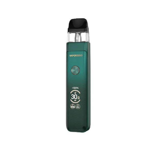 Vaporesso XROS PRO 2 Pod Kit in Gem Green with TFT screen and 2000mAh battery.