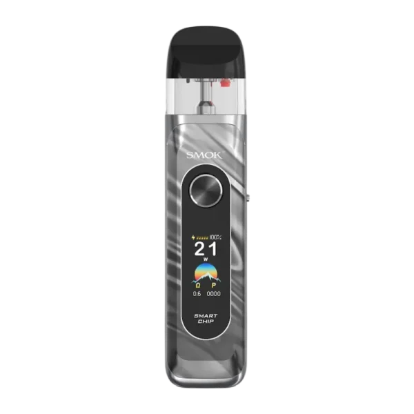 SMOK Novo 6 Pod Kit shown in a vibrant color lineup including Gold, Mineral Green, Blue, Pink, Purple, and Silver; features a compact design and OLED screen.