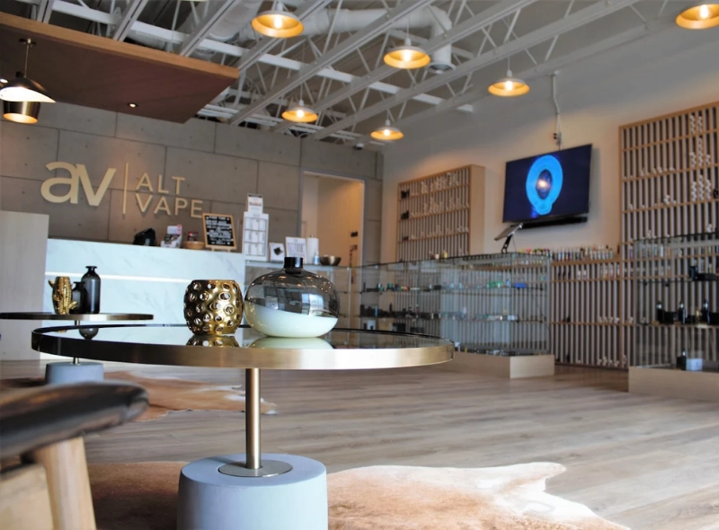 Inside Alt Vape Northland vape shop in northwest Calgary