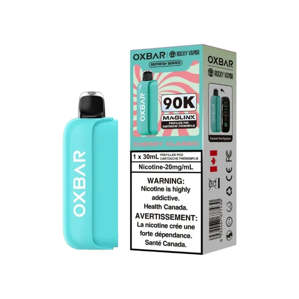 Oxbar Maglink Pods 2% disposable vape angle view