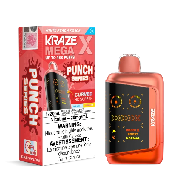 Kraze Mega X 2% disposable vape detail
