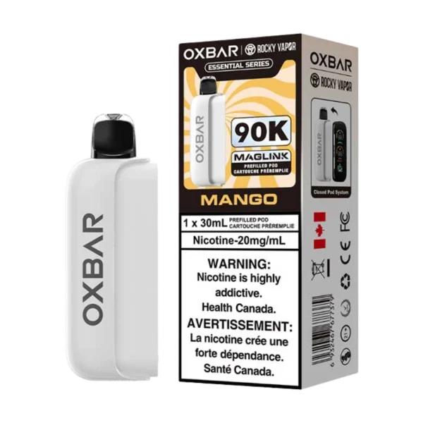 Oxbar Maglink Pods 2% disposable vape angle view