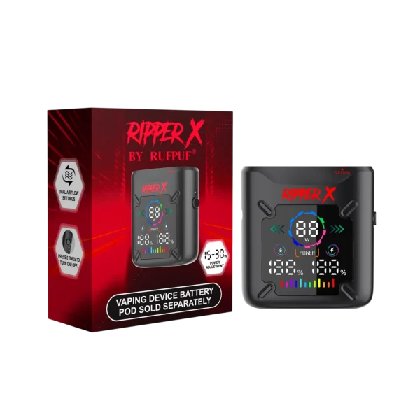 Ripper X Ultra Battery (1000MAH) vape accessory angle view