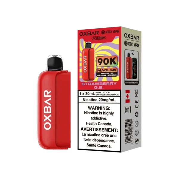 Oxbar Maglink Pods 2% disposable vape packaging