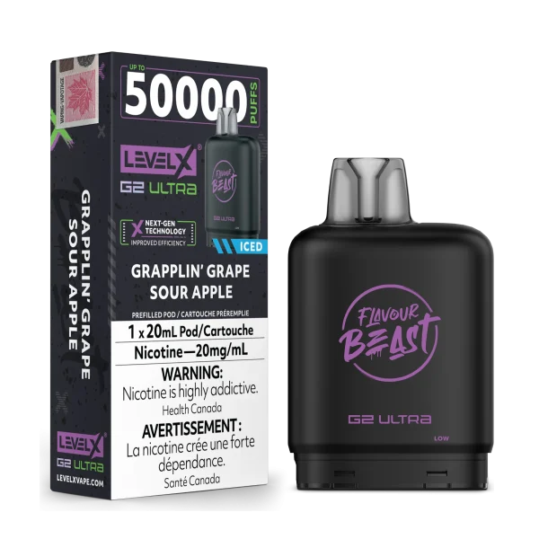 Level X G2 Ultra Pod vape juice packaging