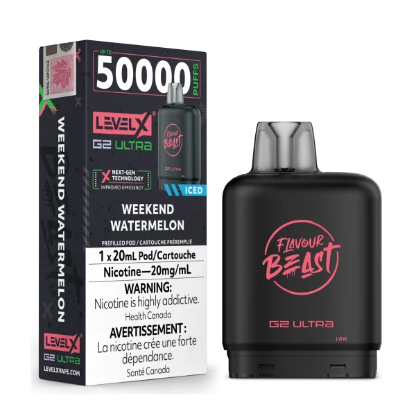 Level X G2 Ultra Pod vape juice packaging