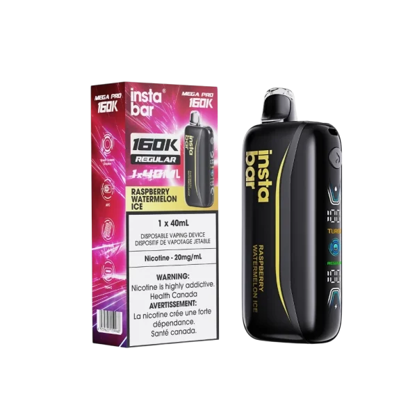 Insta Bar Mega Pro 160K 2% disposable vape detail